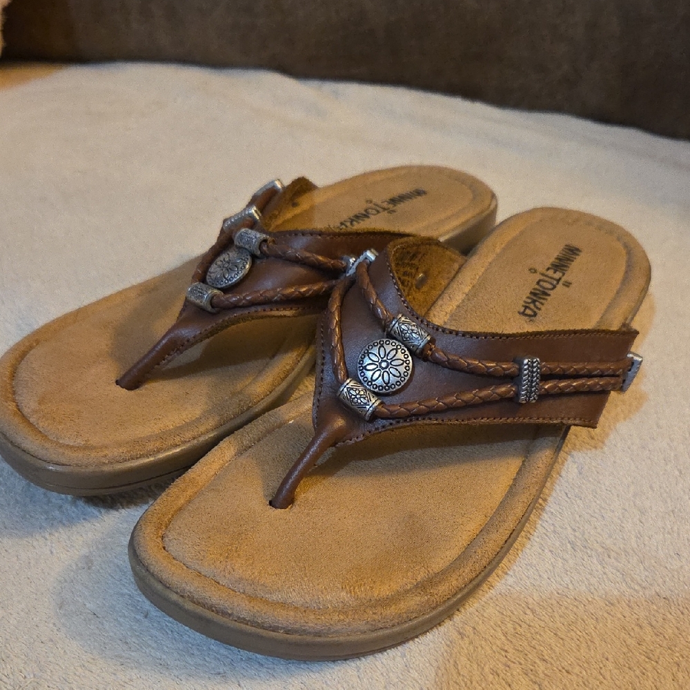 Minnetonka Leather Sandals